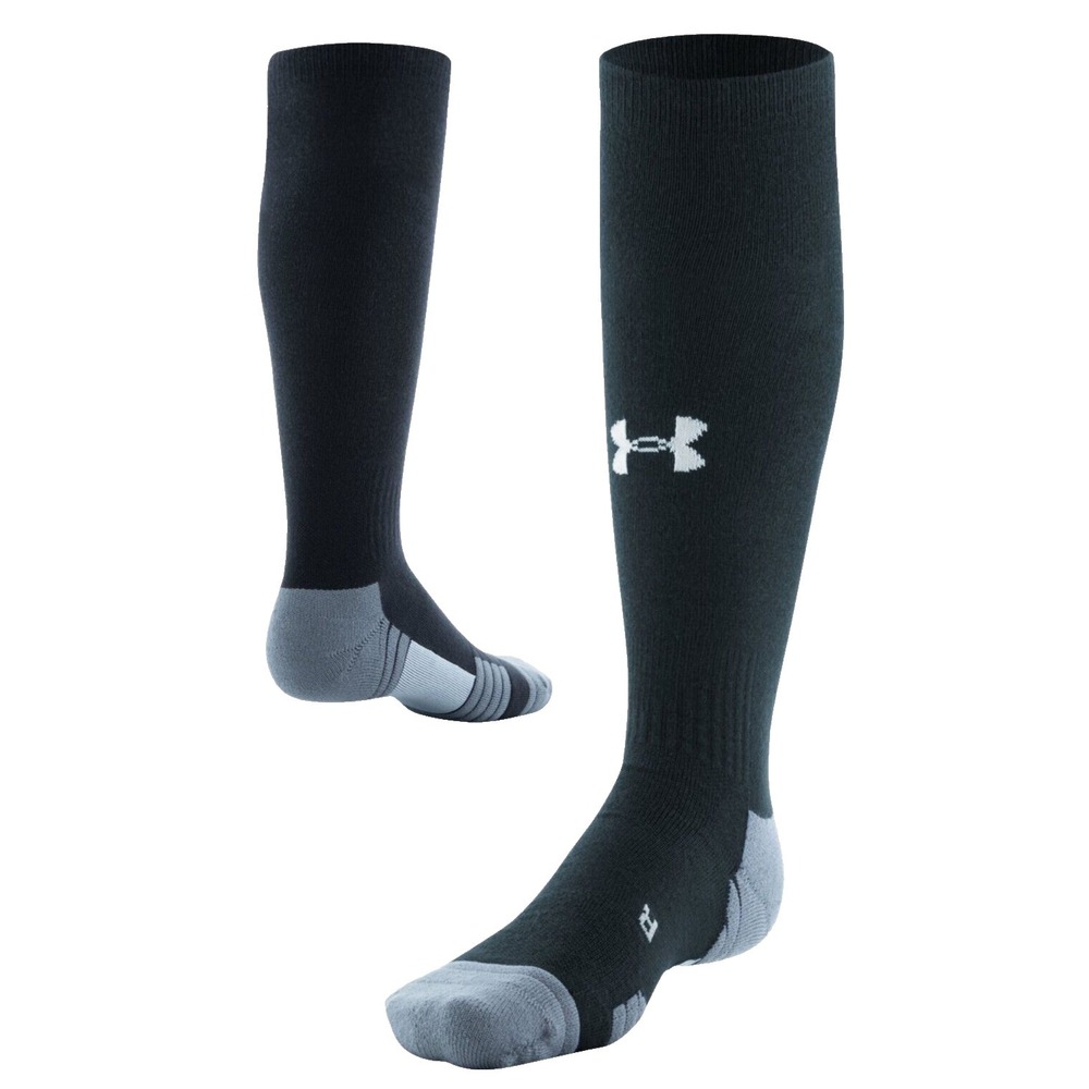 Under Armour- UA Over The Calf Sock, Black, Mens Size 7-8.5, Womens Size 6-10